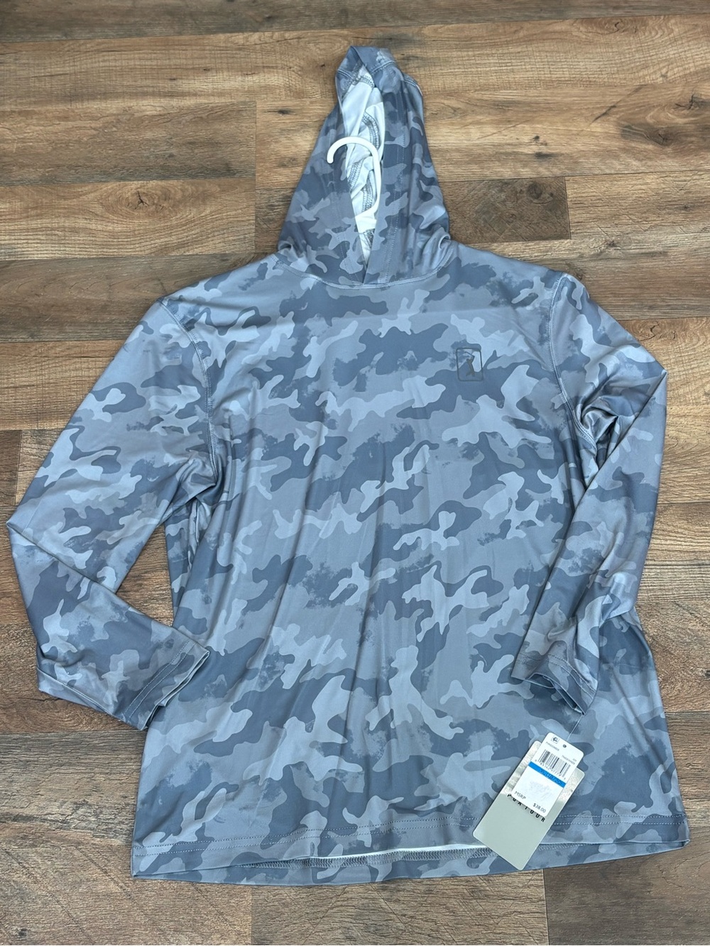 PGA Tour Gray Camo Long Sleeve Hoodie Tee